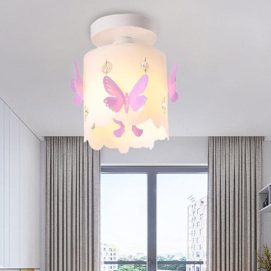 Hollow Butterfly Acrylic Ceiling Lamp for Modern Kitchen Ceiling Mount