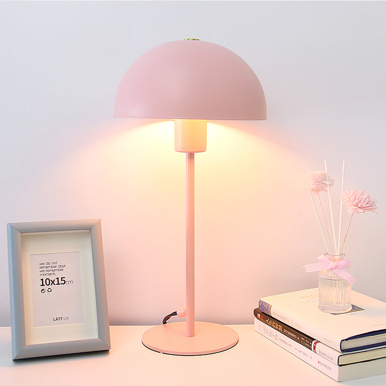 Sleek Macaron Umbrella Desk Lamp For Childs Bedroom