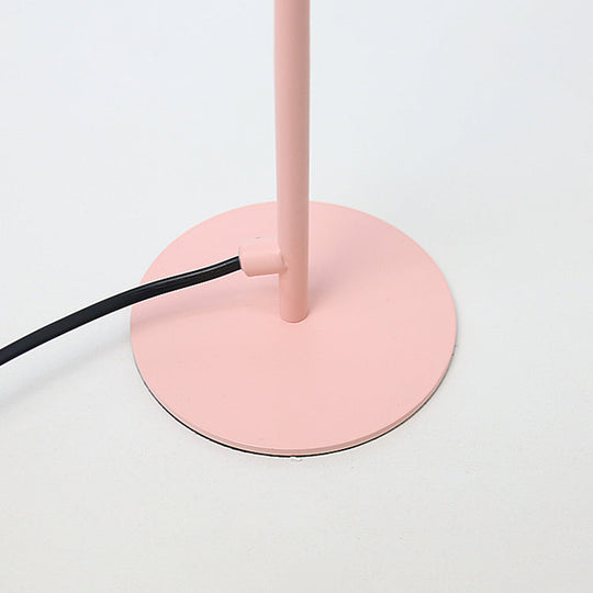 Sleek Macaron Umbrella Desk Lamp For Childs Bedroom