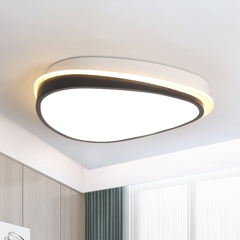 Waterdrop Acrylic Flush Ceiling Light - Minimalist, LED, 16"/19.5"/23.5" Wide, Warm/White Light