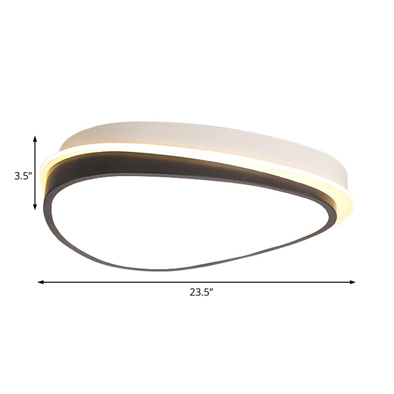 Waterdrop Acrylic Flush Ceiling Light - Minimalist, LED, 16"/19.5"/23.5" Wide, Warm/White Light