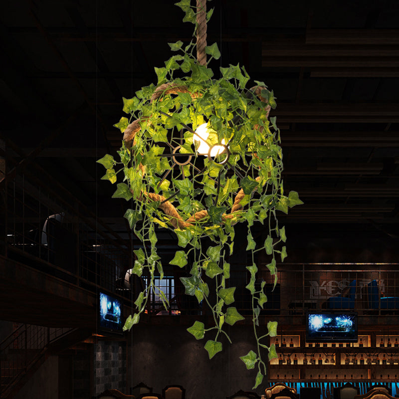 Industrial Black Metal Ceiling Pendant Light Fixture - 1 Head Hanging Lamp for Restaurants