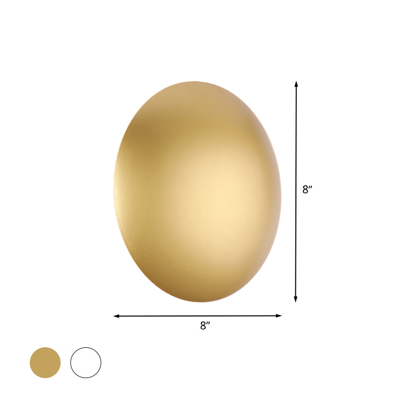 White/Gold Led Wall Light With Warm/White Illumination - Perfect For Modern Bedrooms