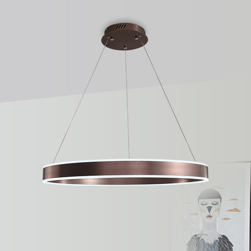 Modern Twisted Pendant Chandelier - Acrylic 1/2/3 Lights Brown Natural Light