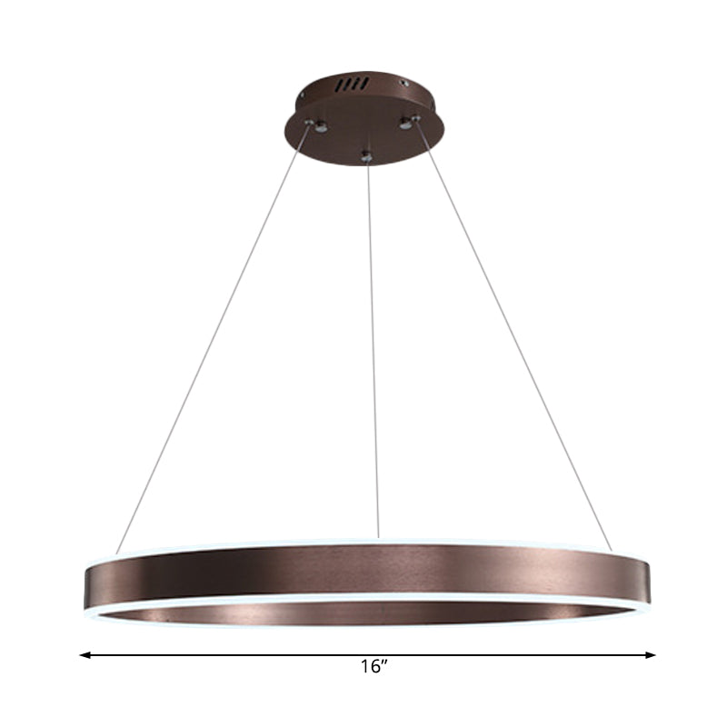 Modern Twisted Pendant Chandelier - Acrylic 1/2/3 Lights Brown Natural Light