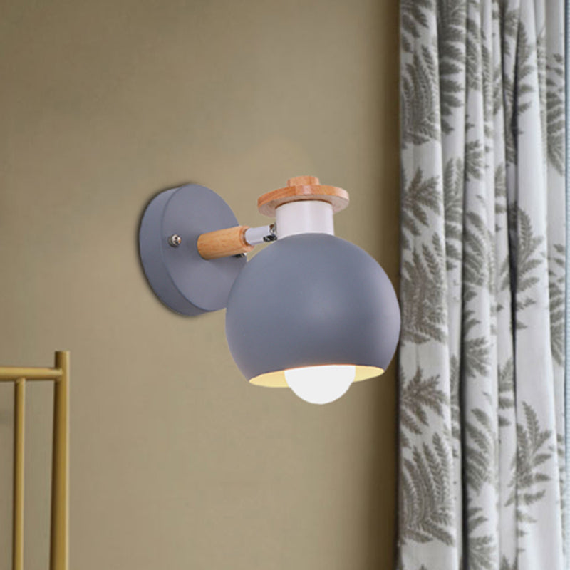 Nordic Metal Spherical Wall Lamp For Childs Bedroom Or Kindergarten