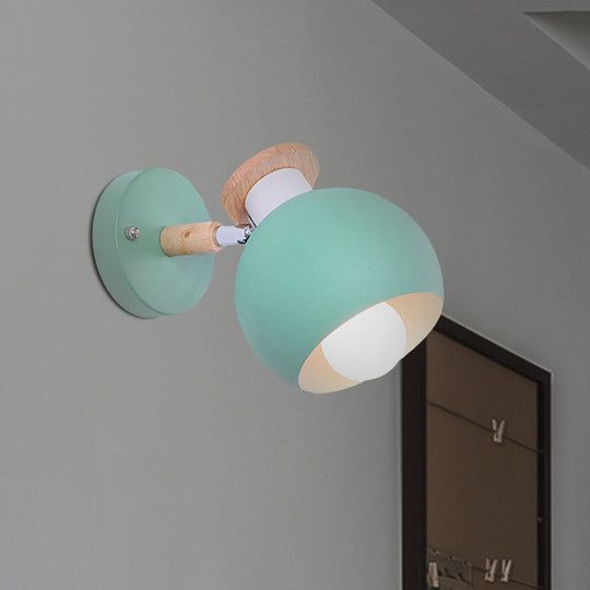 Nordic Metal Spherical Wall Lamp For Childs Bedroom Or Kindergarten