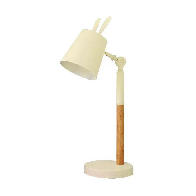 Rotatable Metal Bunny Desk Light: Perfect For Dormitory And Bedroom Study Yellow