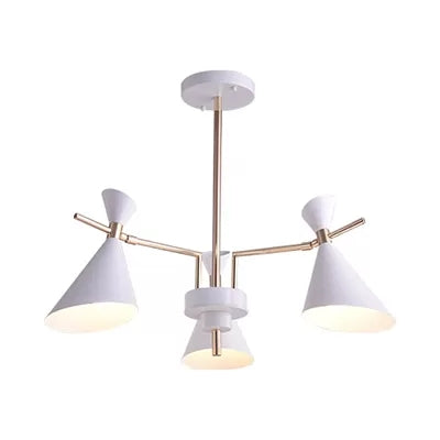 Modern Metal Hourglass Chandelier - 3-Head Hanging Light For Child Bedroom