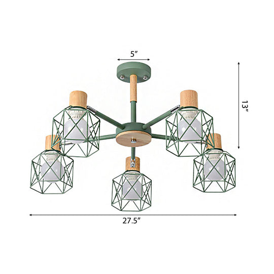 Stylish Macaron Ceiling Pendant: Metal Hanging Light For Nurseries