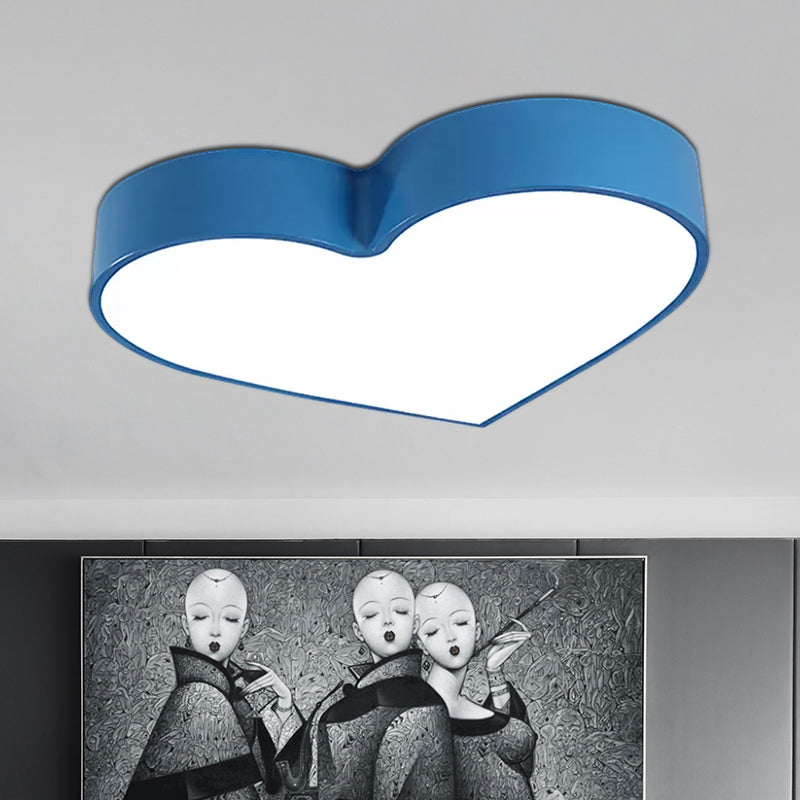 LED Ceiling Lamp for Boy Girl Bedroom - Modern Acrylic Flush Light in Candy Colors