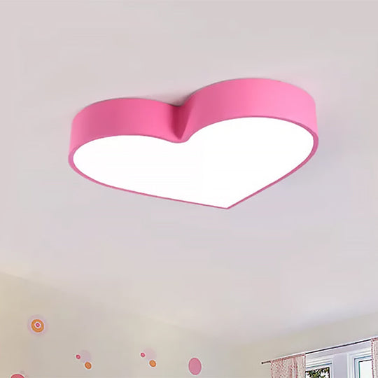 LED Ceiling Lamp for Boy Girl Bedroom - Modern Acrylic Flush Light in Candy Colors