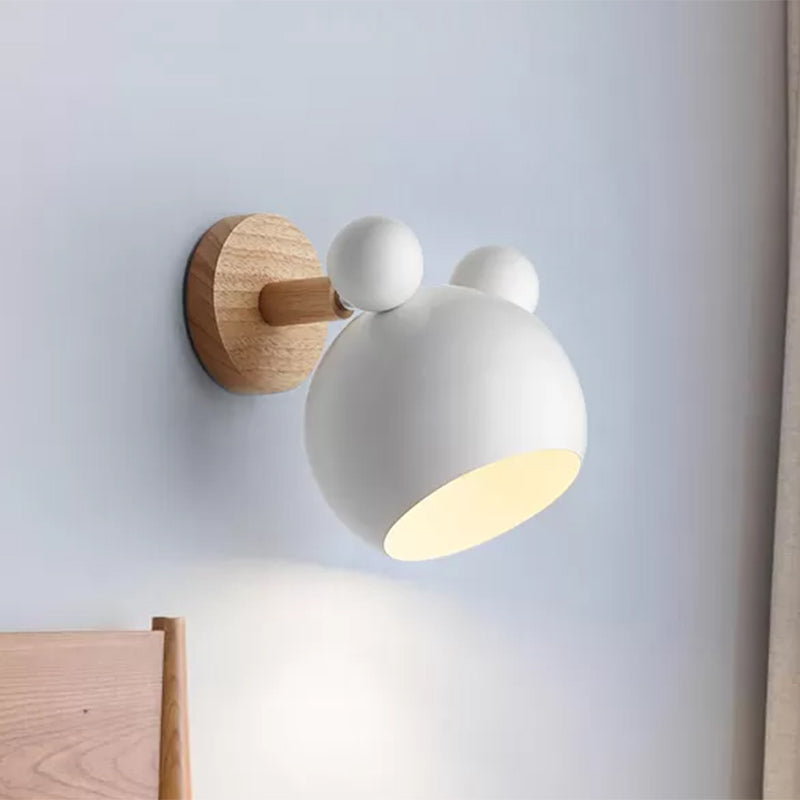 Modern Cartoon Animal Sconce Wall Light For Child Bedroom - Metal Lamp