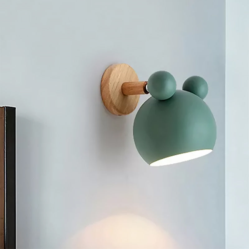 Modern Cartoon Animal Sconce Wall Light For Child Bedroom - Metal Lamp