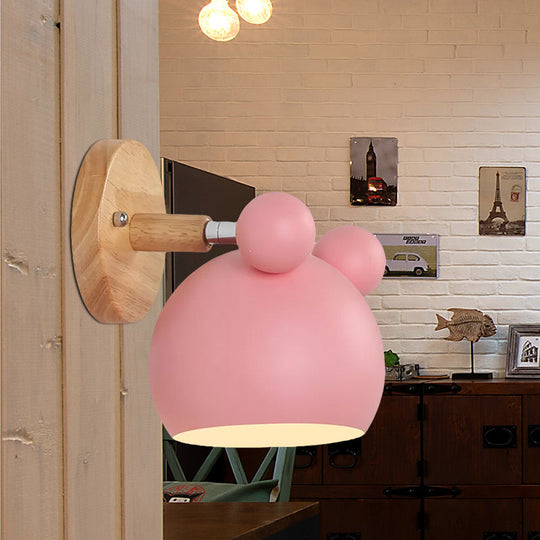 Modern Cartoon Animal Sconce Wall Light For Child Bedroom - Metal Lamp