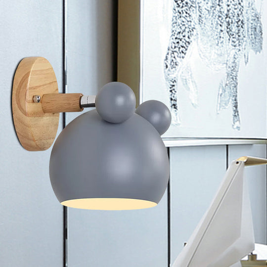 Modern Cartoon Animal Sconce Wall Light For Child Bedroom - Metal Lamp