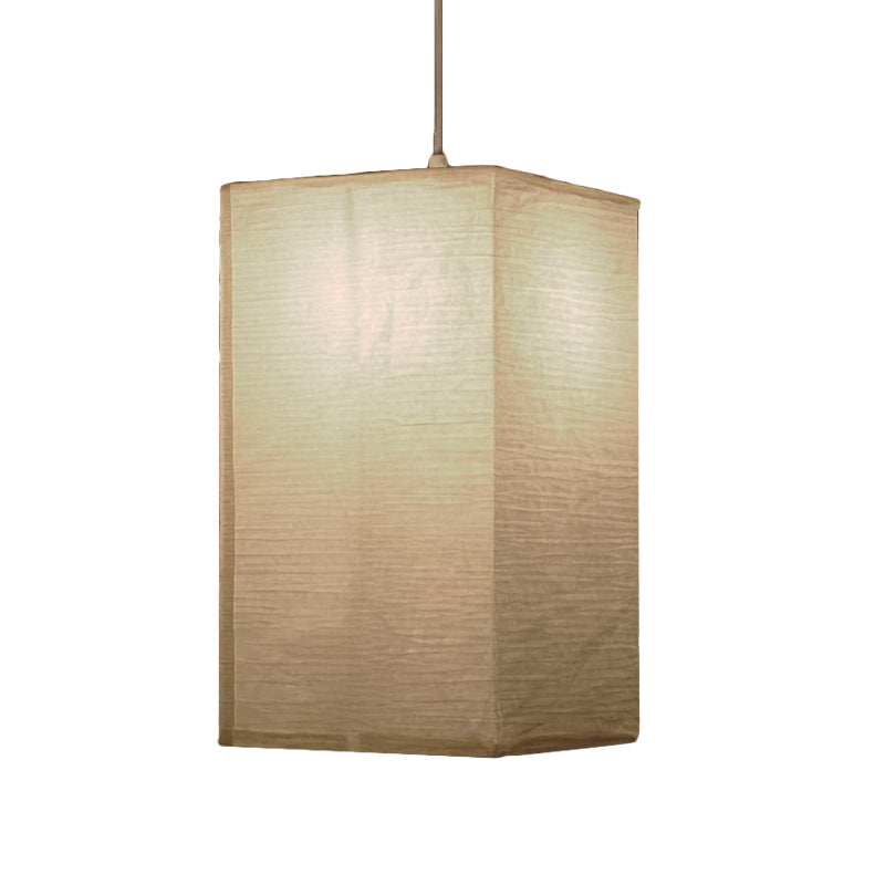 Traditional White Paper Lantern Pendant Lamp - 8.5"/11.5"/16.5" Wide, 1-Light Hanging Pendant Suspension