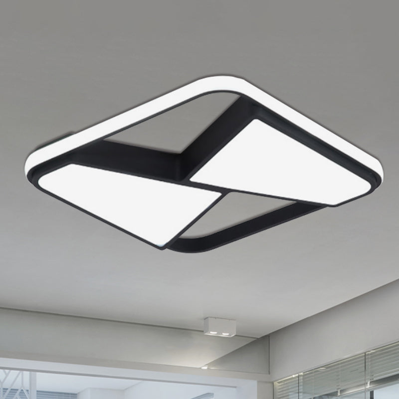 Nordic Style Led Ceiling Light In Black/White Warm/White Lighting Black / Warm