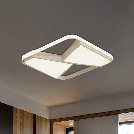 Nordic Style Led Ceiling Light In Black/White Warm/White Lighting