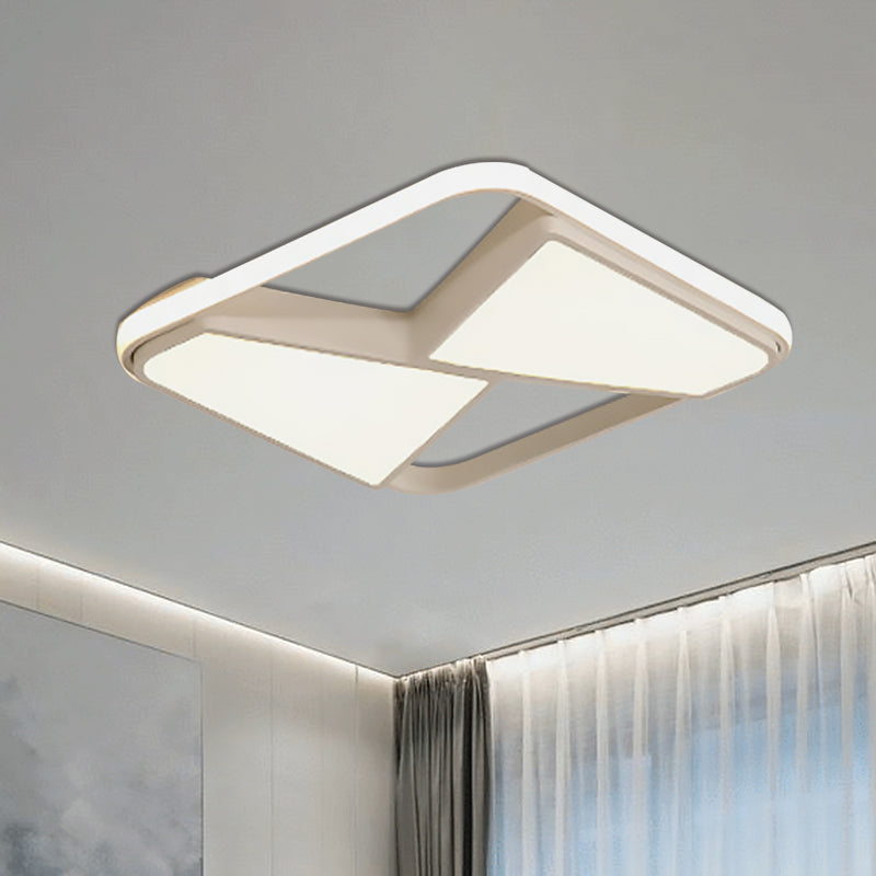 Nordic Style Led Ceiling Light In Black/White Warm/White Lighting