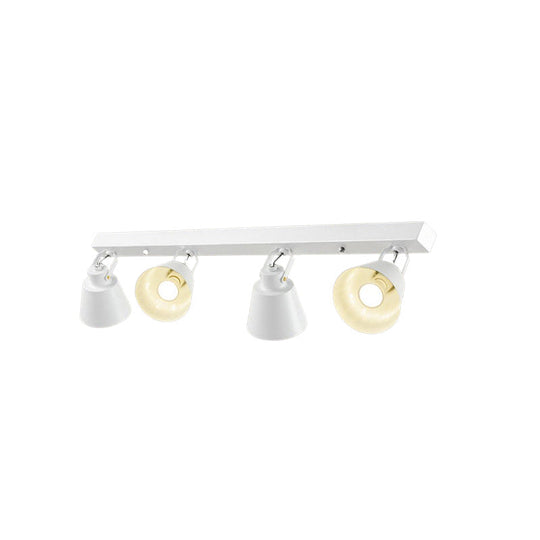 Stylish Bucket Ceiling Light Fixture - Rotatable Semi Flush Mount Lighting With 2/3/4 Lights