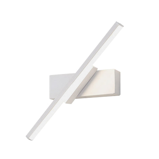 Modern Slim Led Wall Sconce With Acrylic Linear Design In White/Black - Choose Warm Or White Light