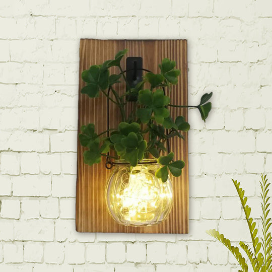 Rustic Glass Shade String Lights For Tea Shops - Perfect Flower And Plant Accents