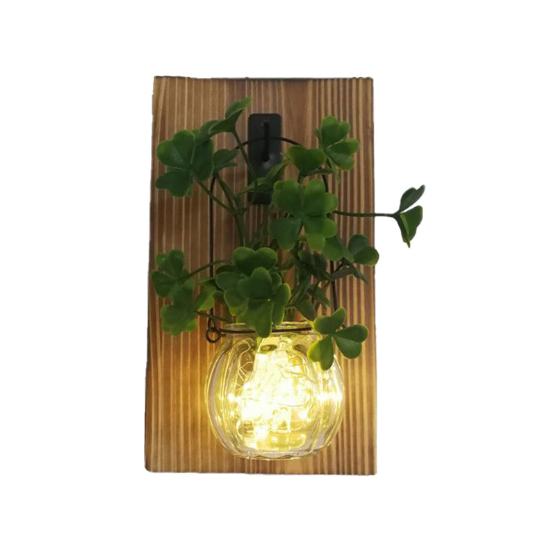 Rustic Glass Shade String Lights For Tea Shops - Perfect Flower And Plant Accents