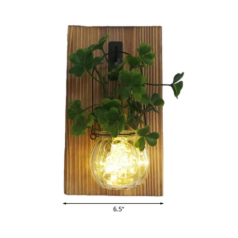 Rustic Glass Shade String Lights For Tea Shops - Perfect Flower And Plant Accents