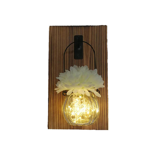 Rustic Glass Shade String Lights For Tea Shops - Perfect Flower And Plant Accents