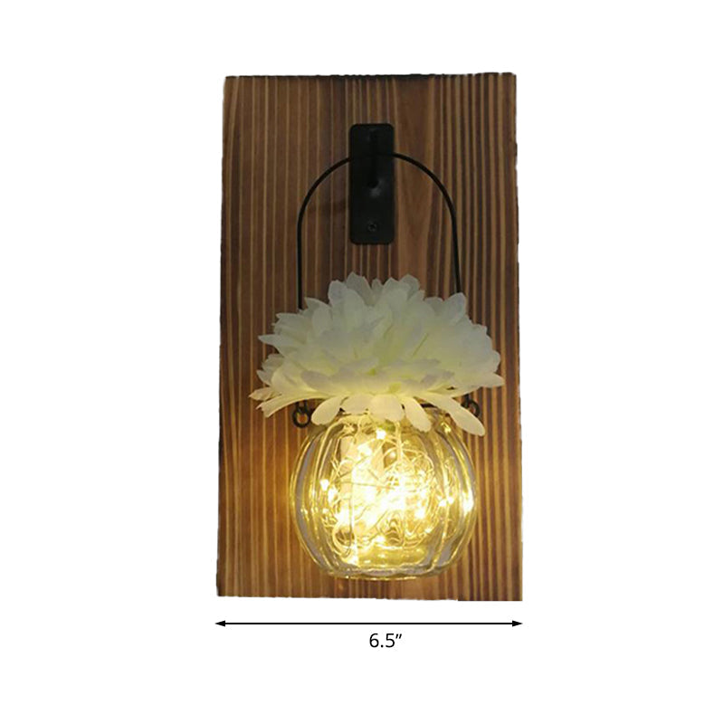 Rustic Glass Shade String Lights For Tea Shops - Perfect Flower And Plant Accents