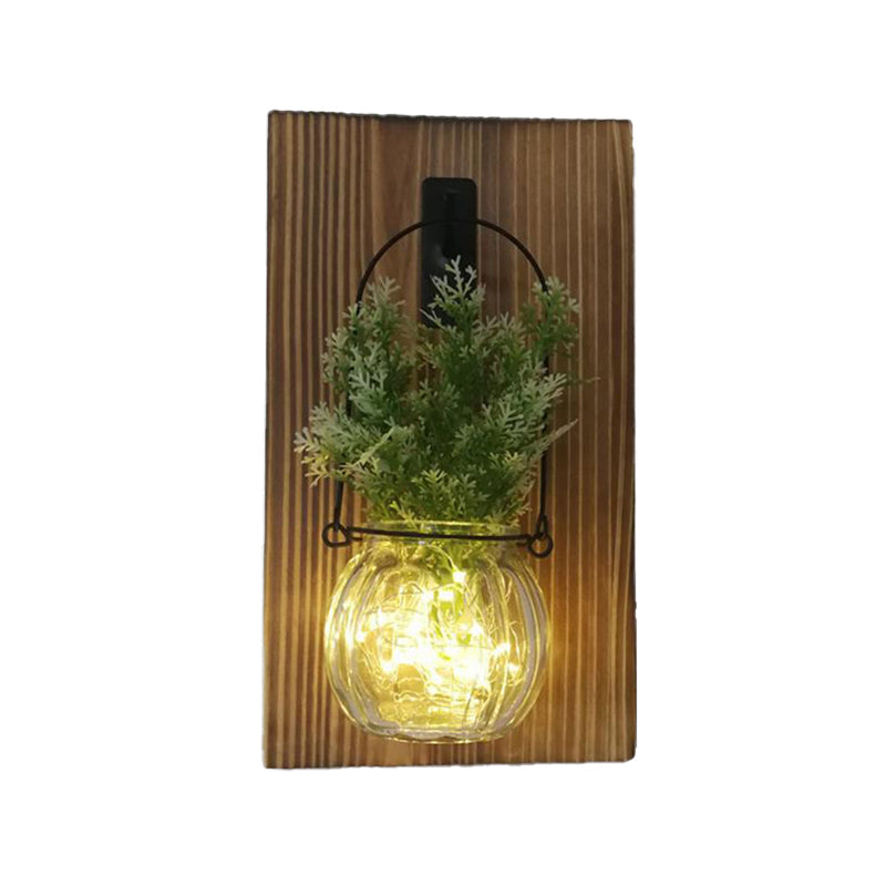 Rustic Glass Shade String Lights For Tea Shops - Perfect Flower And Plant Accents