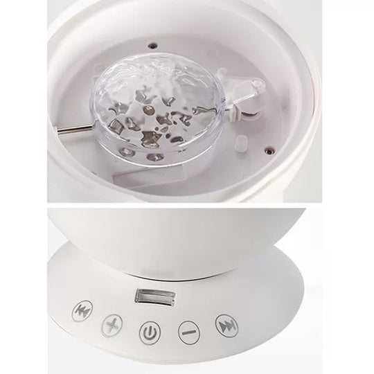 Portable Romantic Bowl Party Light With Projector And Plastic Design