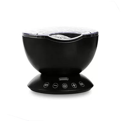 Portable Romantic Bowl Party Light With Projector And Plastic Design Black