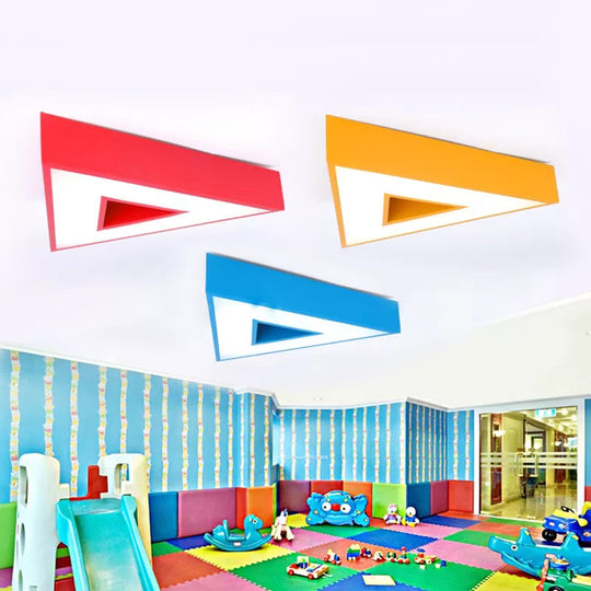 Kids Lovely LED Acrylic Triangle Ceiling Light for Kindergarten