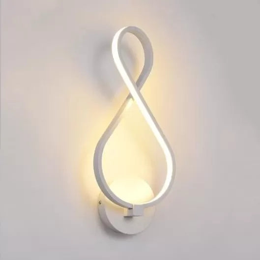 Contemporary Flush Mount Led Ceiling Light For Dining Room With Acrylic Number Shape