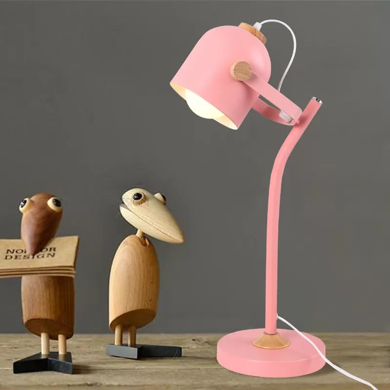 Macaron Desk Light: Stylish And Rotatable Metal Reading Light For Study Room