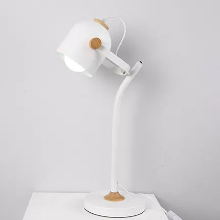 Macaron Desk Light: Stylish And Rotatable Metal Reading Light For Study Room White