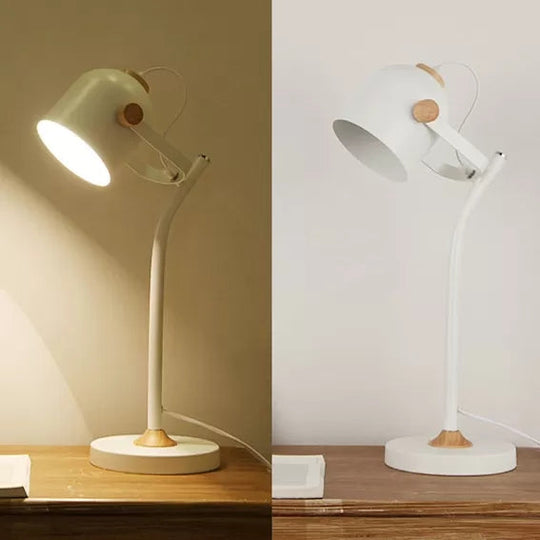 Macaron Desk Light: Stylish And Rotatable Metal Reading Light For Study Room