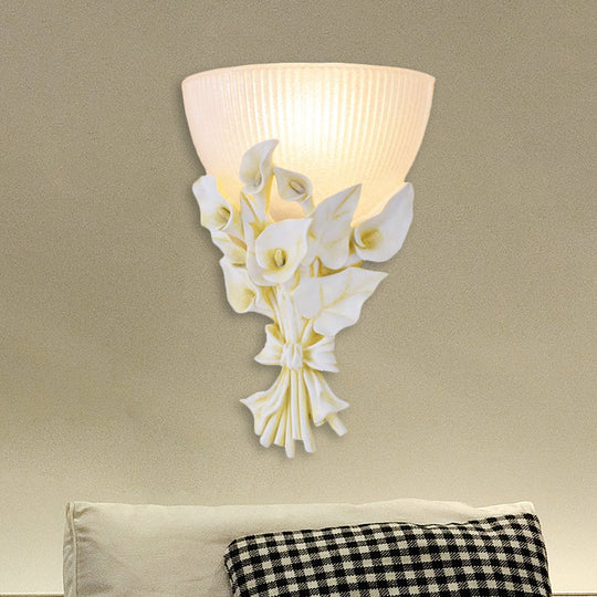 Swing Arm Wall Lamp With Conic Shade Metallic Loft Style Sconce Lighting In Black/White