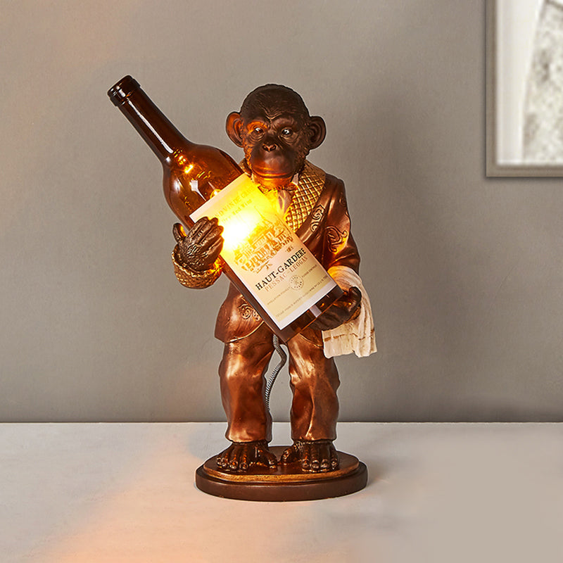 Industrial Monkey Table Lamp: One-Light Desk Light For Restaurants Cafes And Childrens Bedrooms