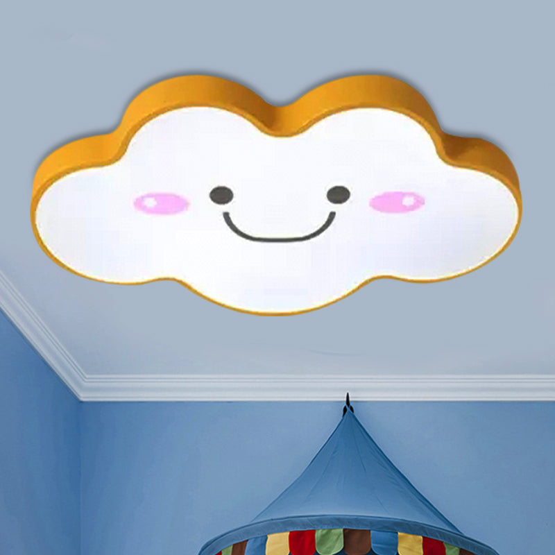 Smiling Cloud Ceiling Light - Childrens Nordic Style Acrylic Fixture