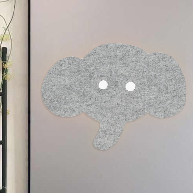 Cartoon Led Wall Lamp For Kids Bedroom With Felt Sheep Pine Tree And Airship - Available In Pink