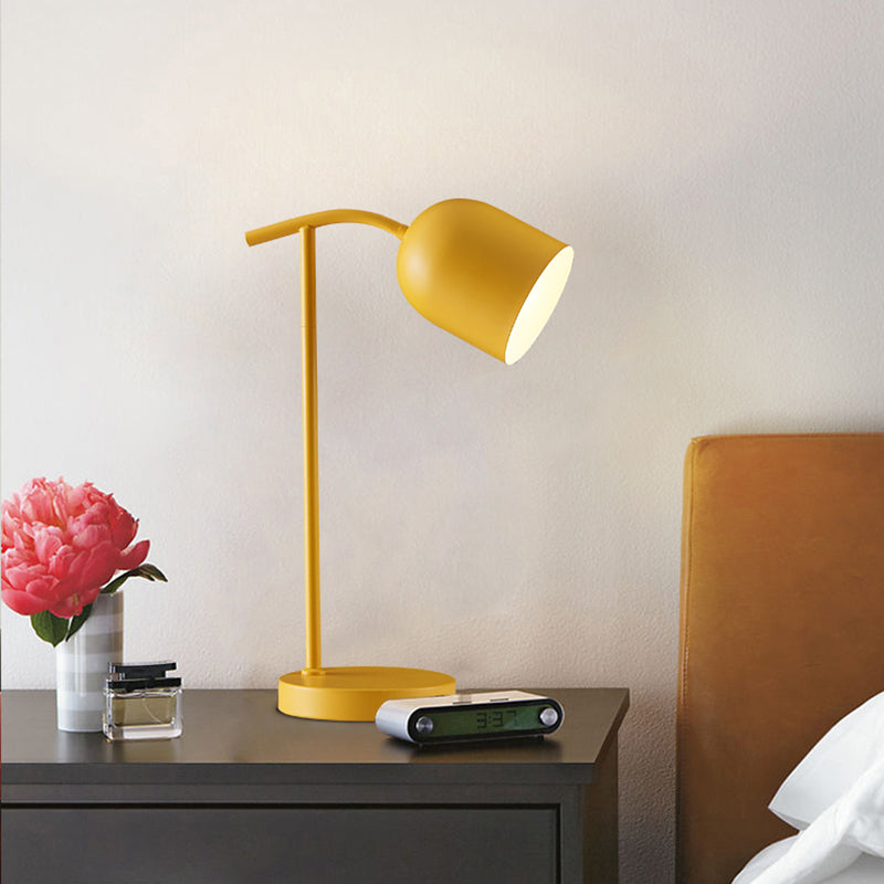 Macaron Led Metallic Book Light With White/Black/Yellow Finish - Ideal For Bedside Reading Desk