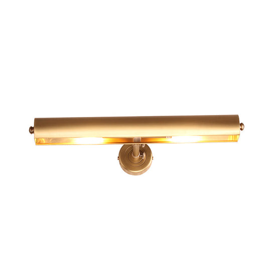 Bathroom Vanity Wall Mount Sconce In Brass With 2 Lights