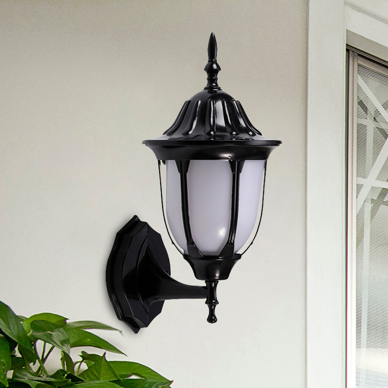 Wall Mounted Pig Cage Sconce Lighting In Black Finish For Passages