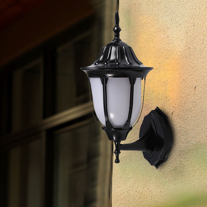 Wall Mounted Pig Cage Sconce Lighting In Black Finish For Passages