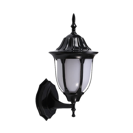 Wall Mounted Pig Cage Sconce Lighting In Black Finish For Passages