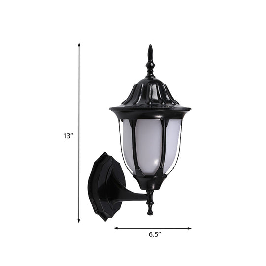 Wall Mounted Pig Cage Sconce Lighting In Black Finish For Passages