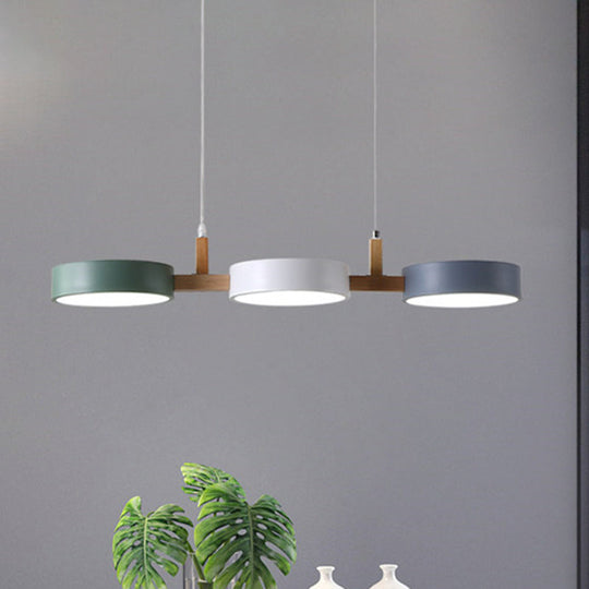 Alkes - Metal Cylinder Multi Light Pendant Nordic Ceiling Lamp